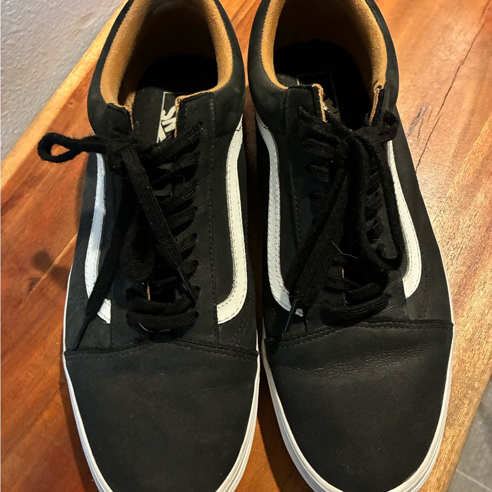 Vans Black and White Low-Top Sneakers